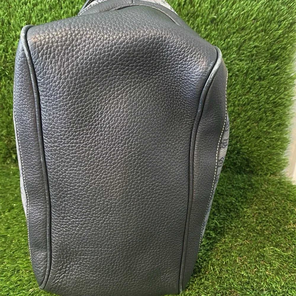 Dooney & Bourke Signature Hobo Purse Navy Logo Shoulder‎ Bag Handbag*